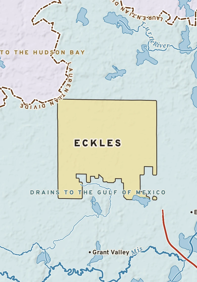 Atlas plate of Eckles, Minnesota.