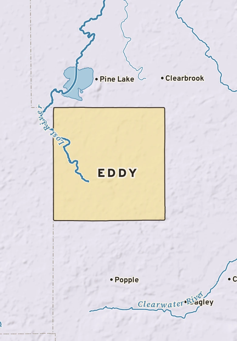Atlas plate of Eddy, Minnesota.
