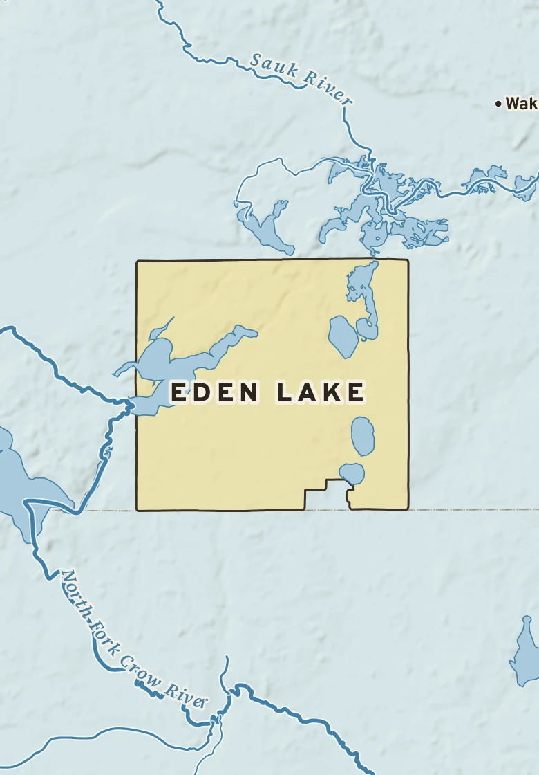 Atlas plate of Eden Lake, Minnesota.