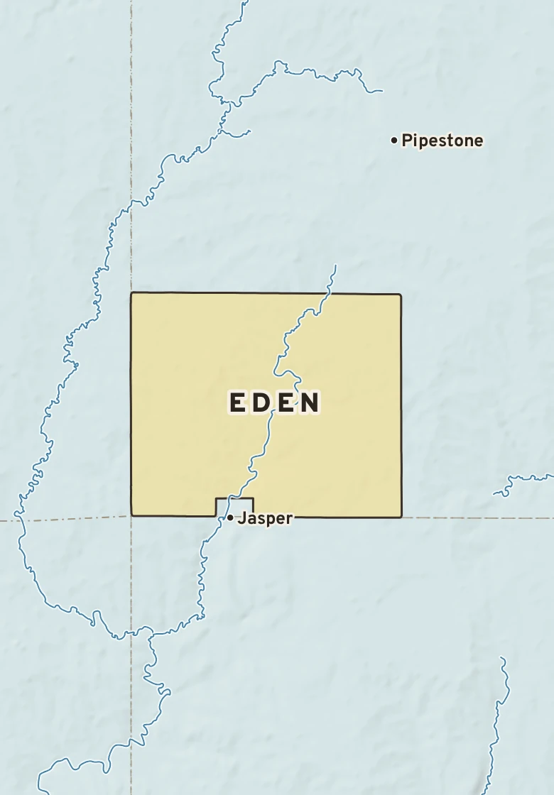 Atlas plate of Eden, Minnesota.