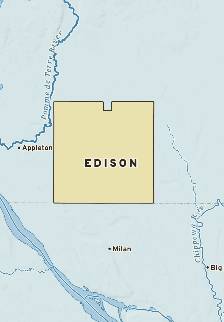 Atlas plate of Edison, Minnesota.