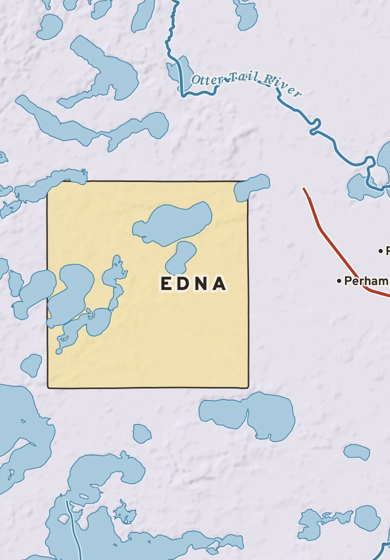 Atlas plate of Edna, Minnesota.
