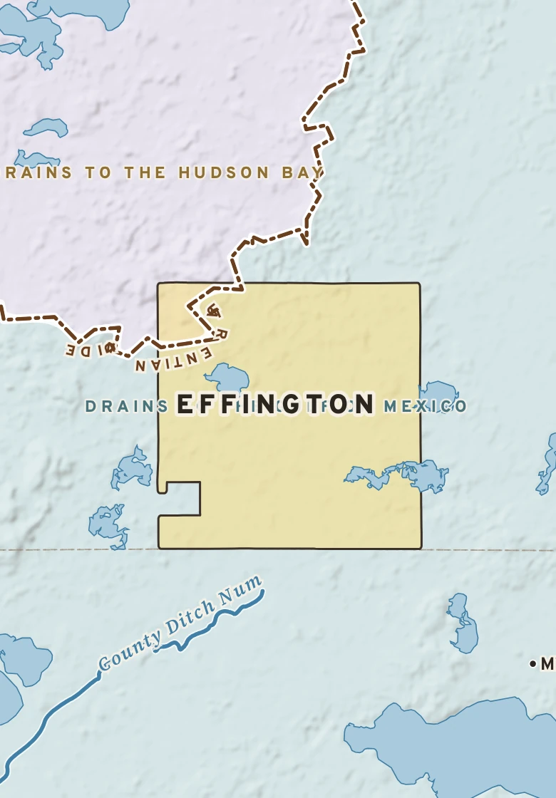 Atlas plate of Effington, Minnesota.