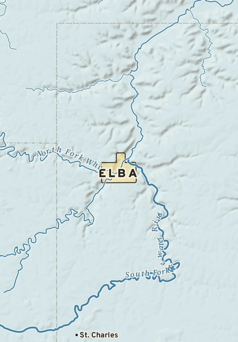 Atlas plate of Elba, Minnesota.