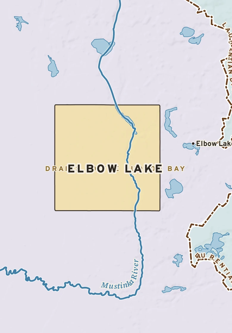Atlas plate of Elbow Lake, Minnesota.