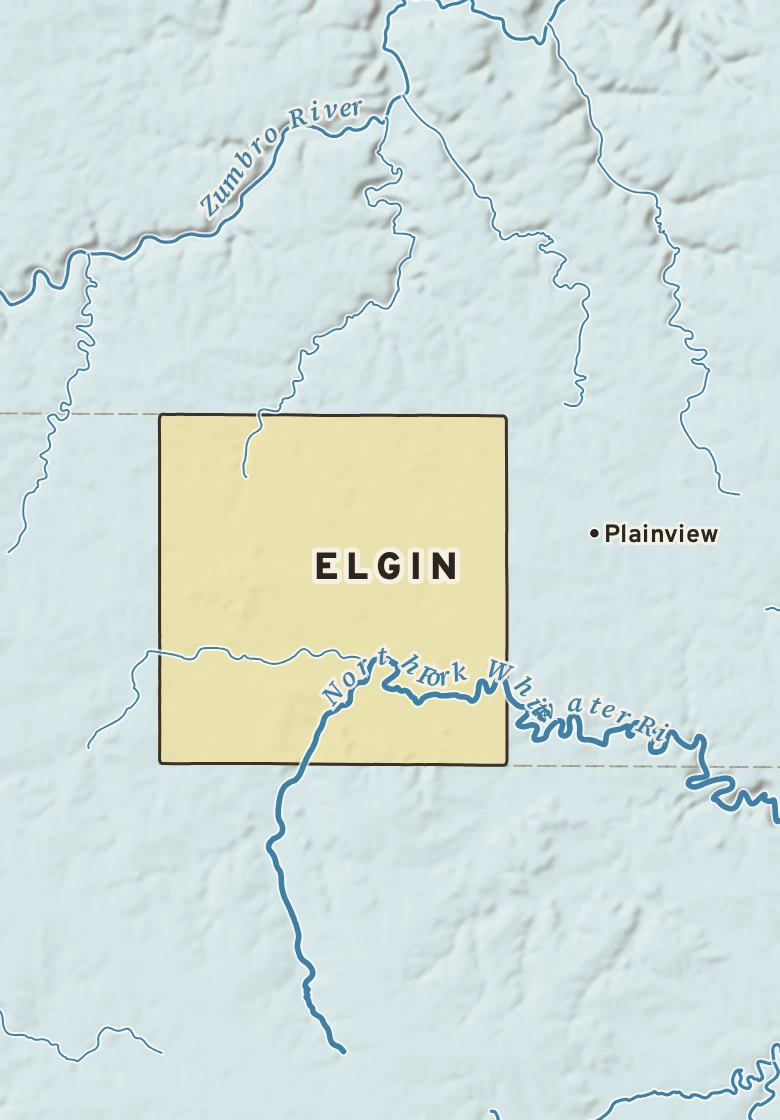Atlas plate of Elgin, Minnesota.
