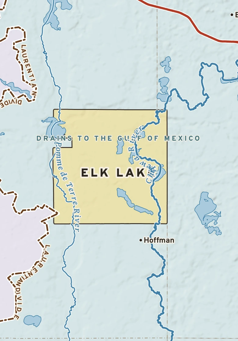Atlas plate of Elk Lake, Minnesota.