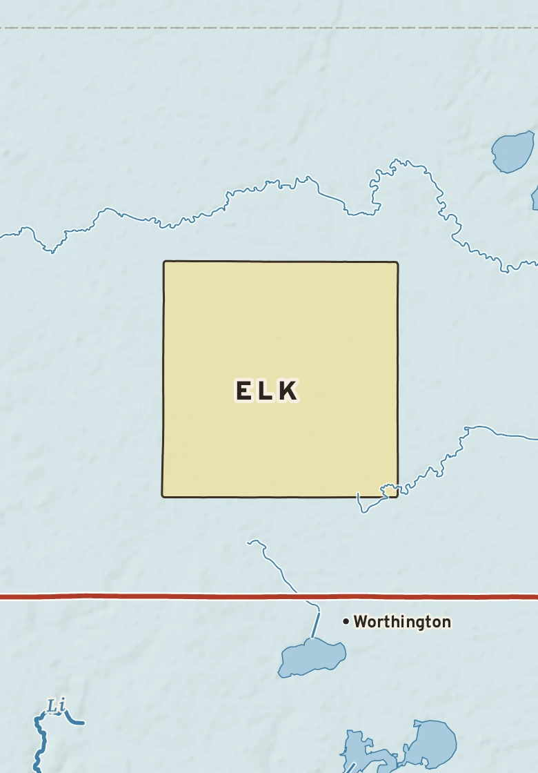 Atlas plate of Elk, Minnesota.