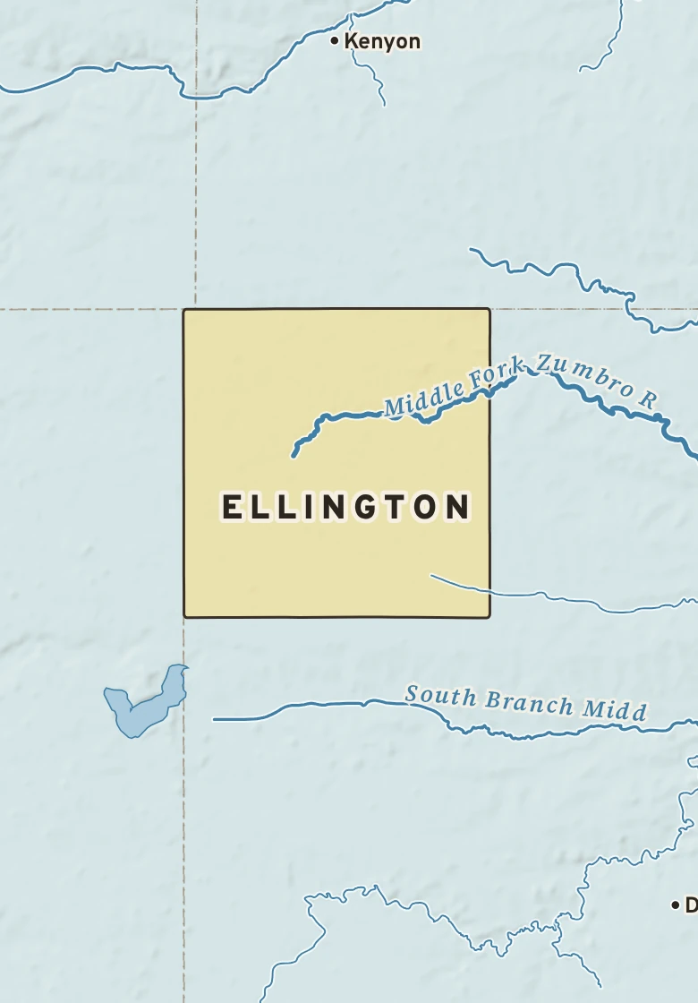 Atlas plate of Ellington, Minnesota.