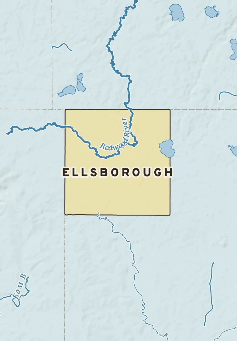Atlas plate of Ellsborough, Minnesota.