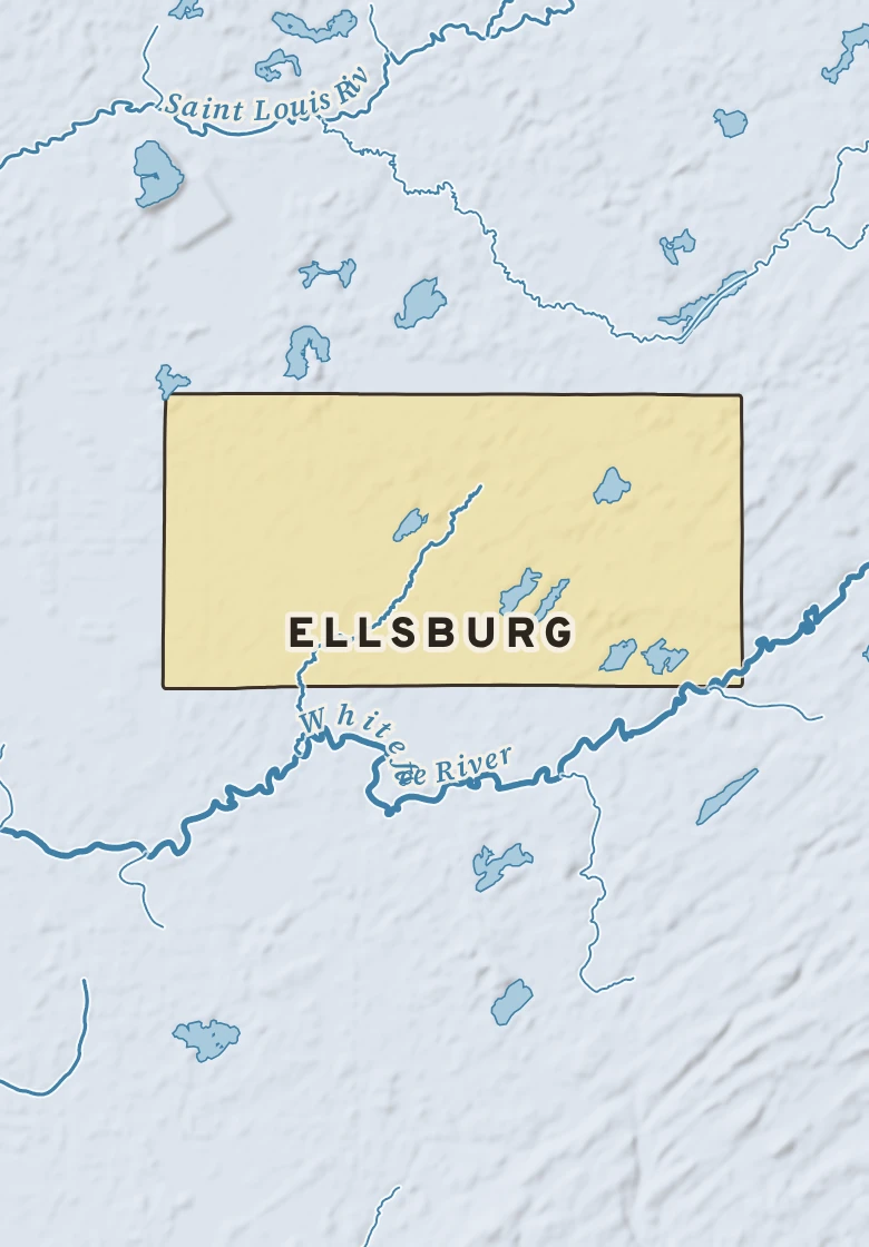 Atlas plate of Ellsburg, Minnesota.