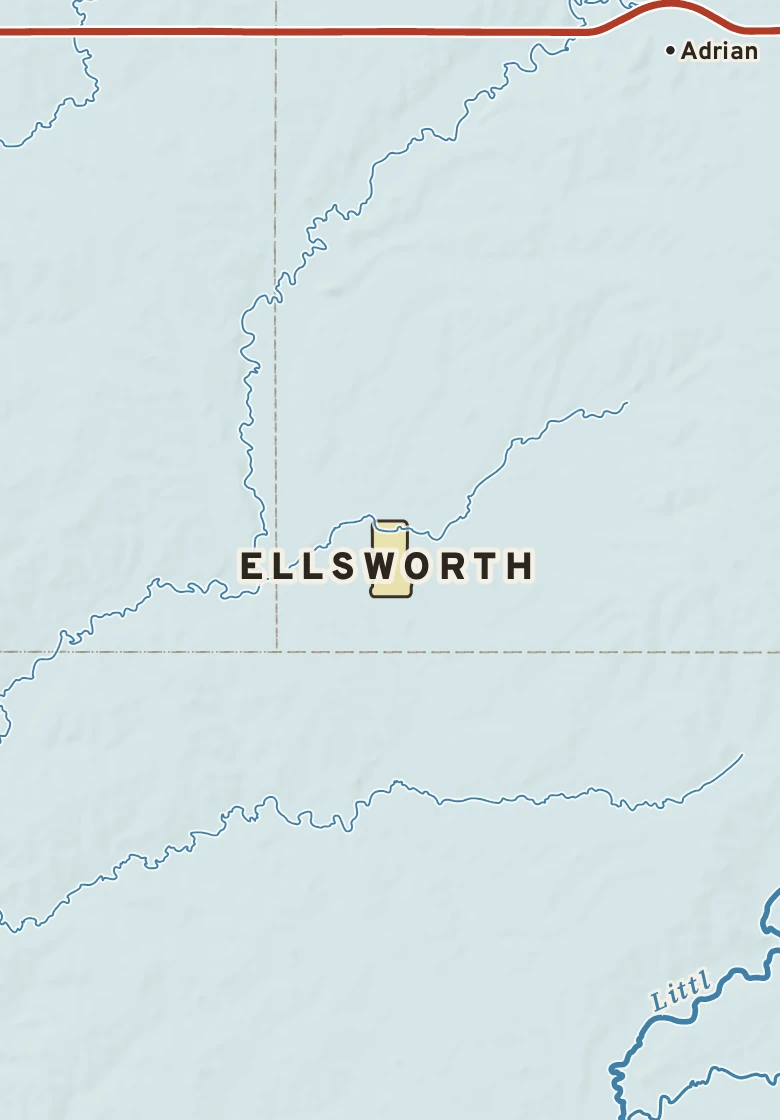 Atlas plate of Ellsworth, Minnesota.