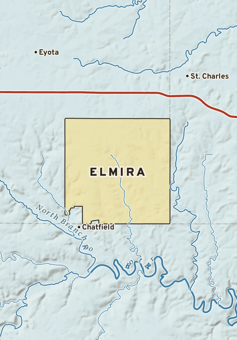 Atlas plate of Elmira, Minnesota.
