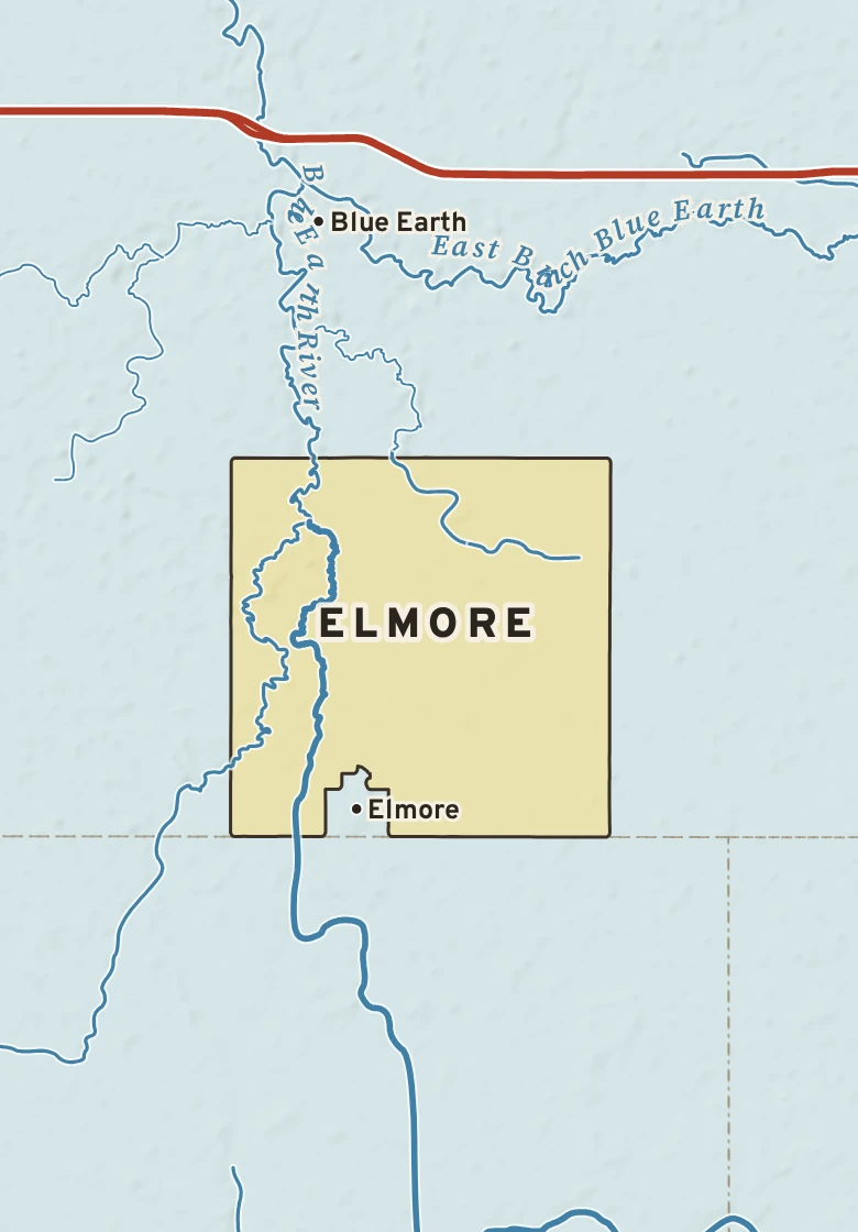 Atlas plate of Elmore, Minnesota.