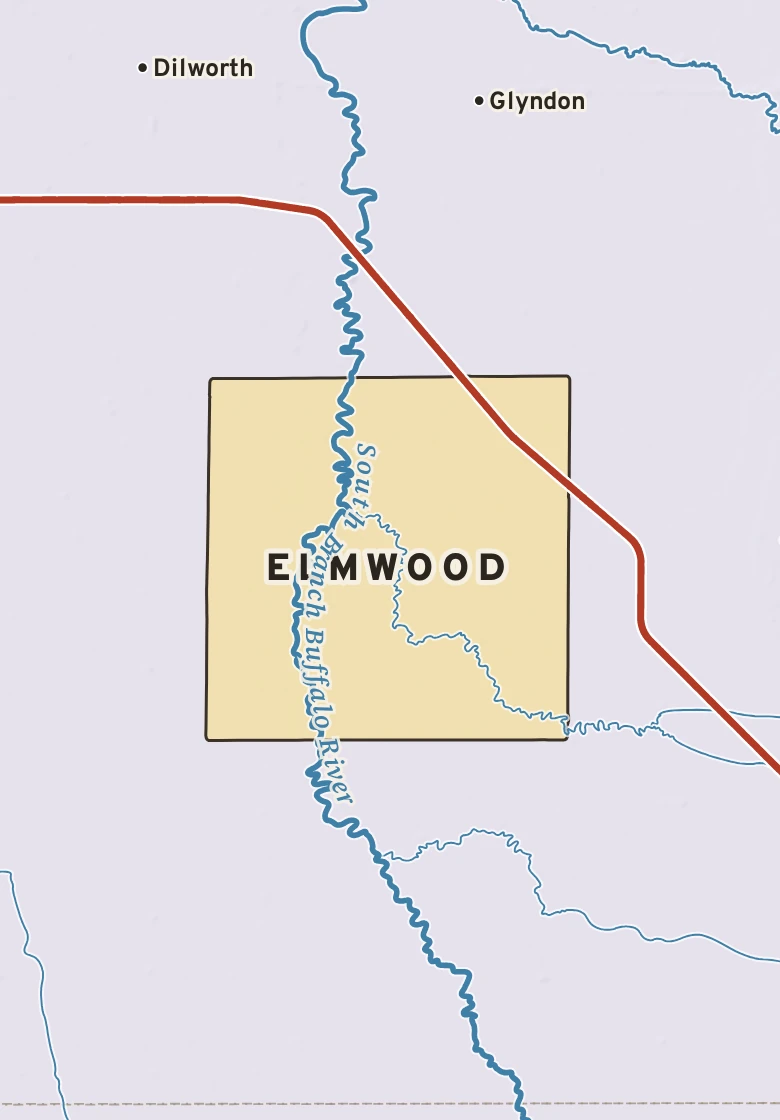 Atlas plate of Elmwood, Minnesota.