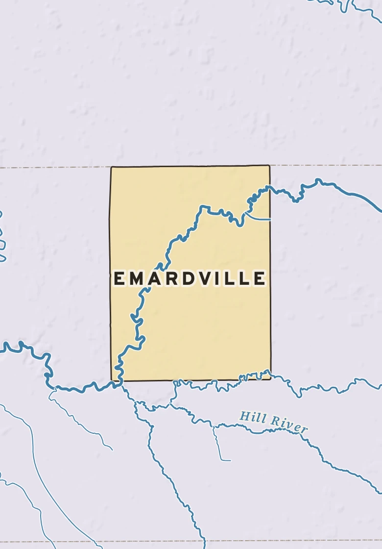 Atlas plate of Emardville, Minnesota.