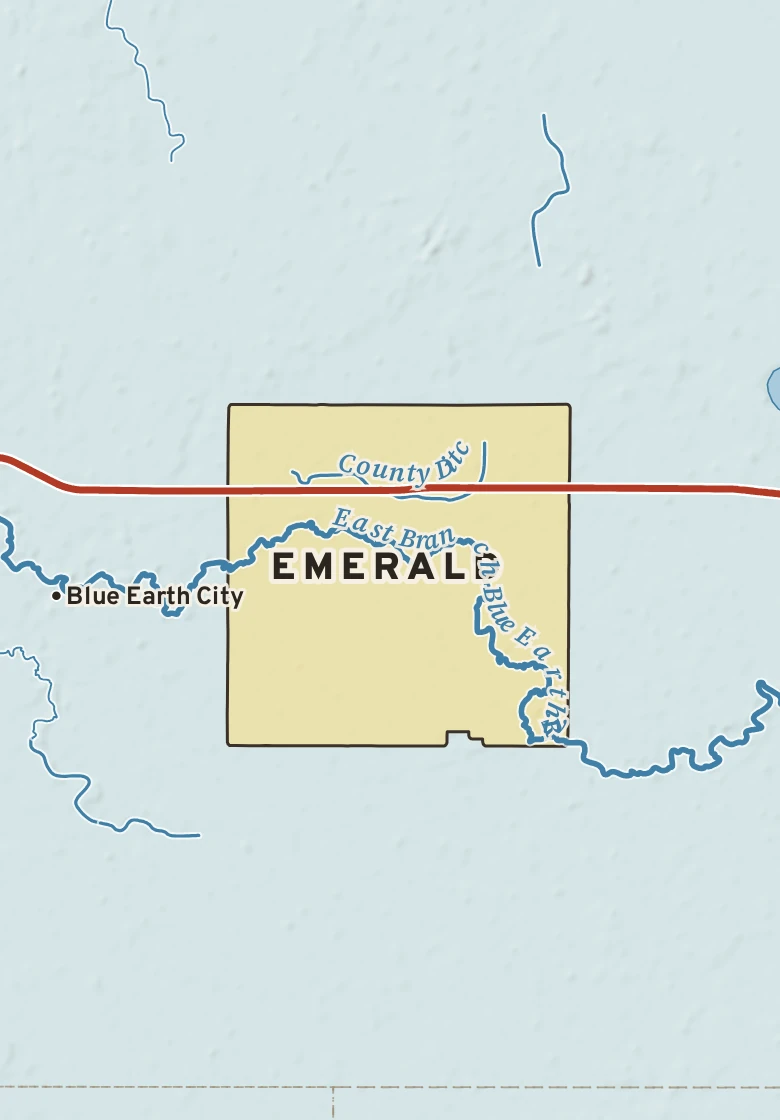 Atlas plate of Emerald, Minnesota.