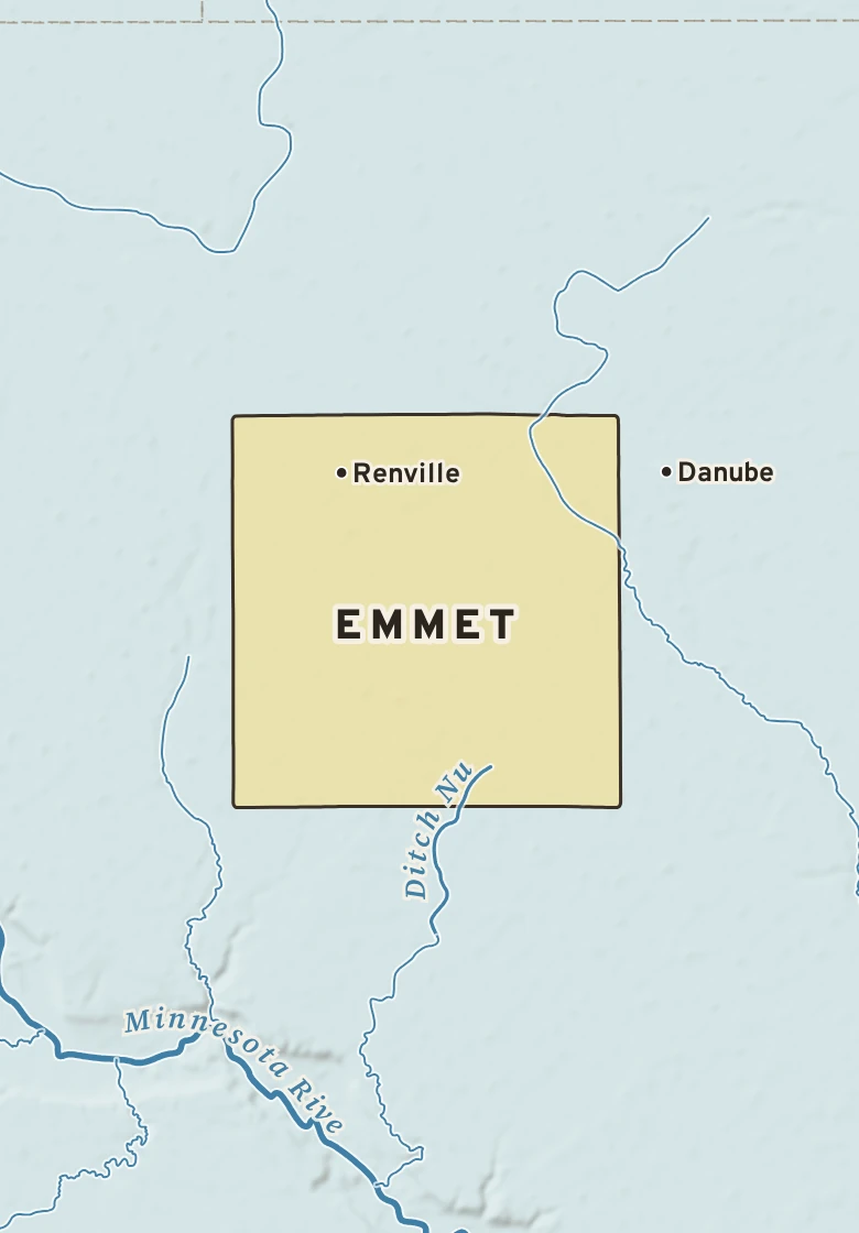 Atlas plate of Emmet, Minnesota.