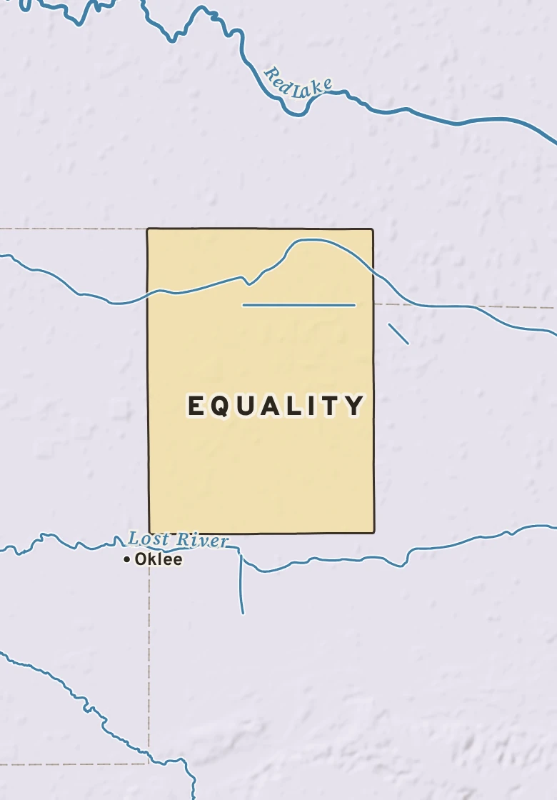Atlas plate of Equality, Minnesota.