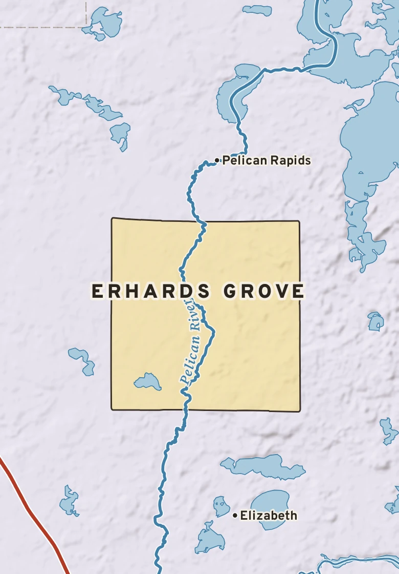Atlas plate of Erhards Grove, Minnesota.