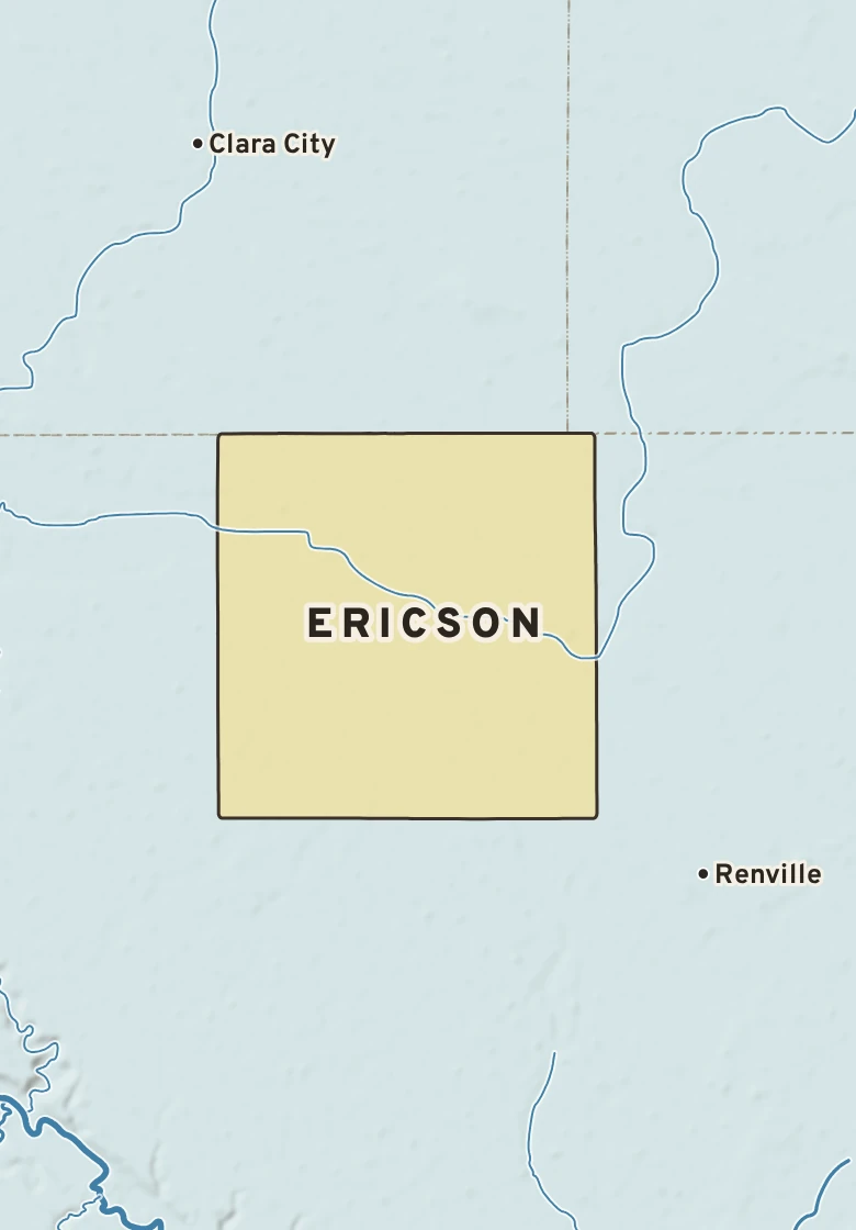 Atlas plate of Ericson, Minnesota.