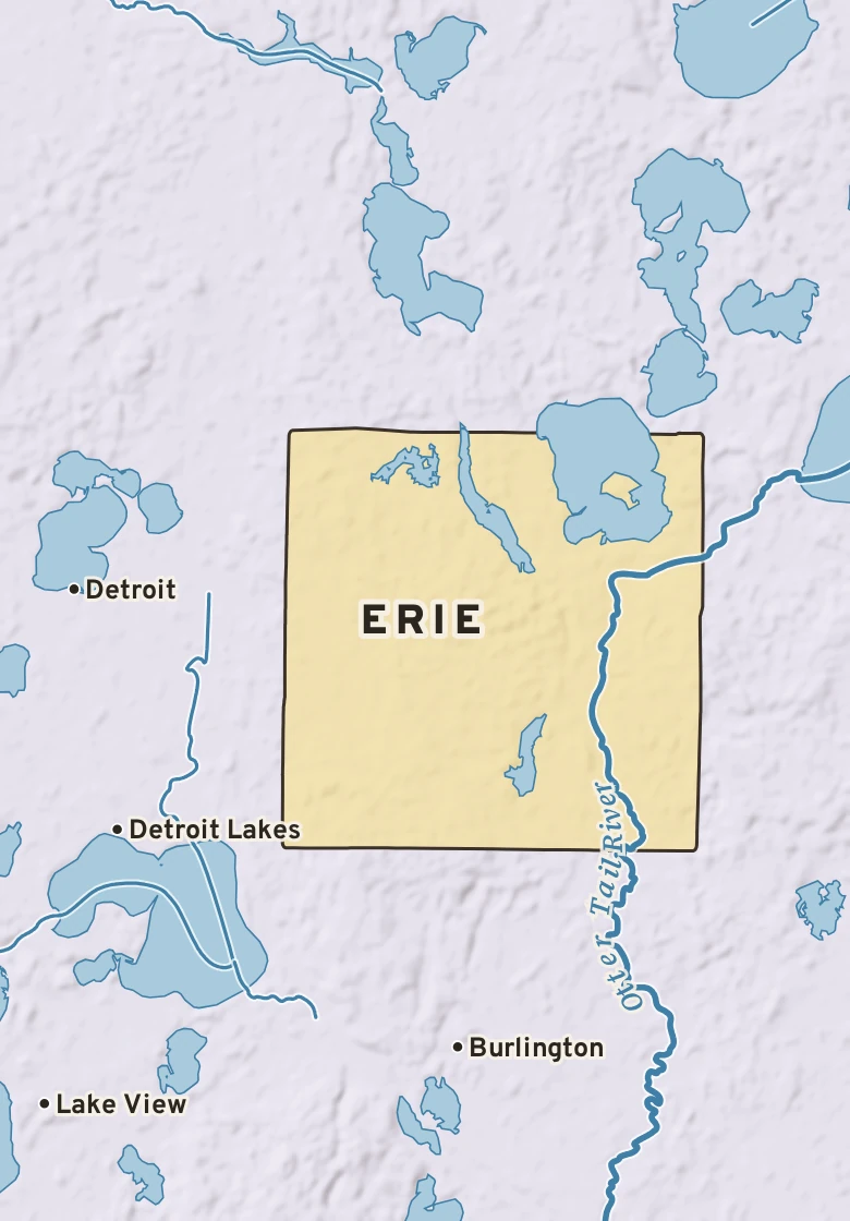Atlas plate of Erie, Minnesota.