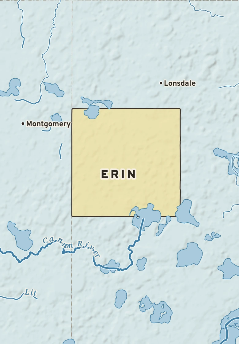 Atlas plate of Erin, Minnesota.