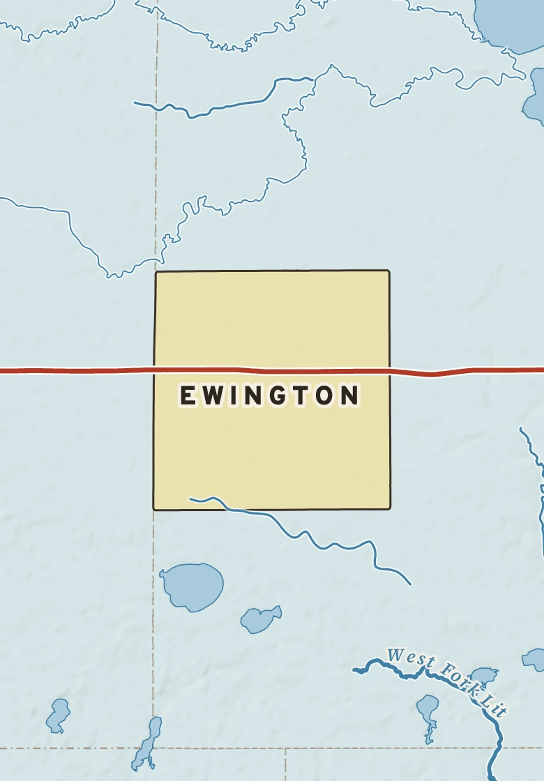 Atlas plate of Ewington, Minnesota.