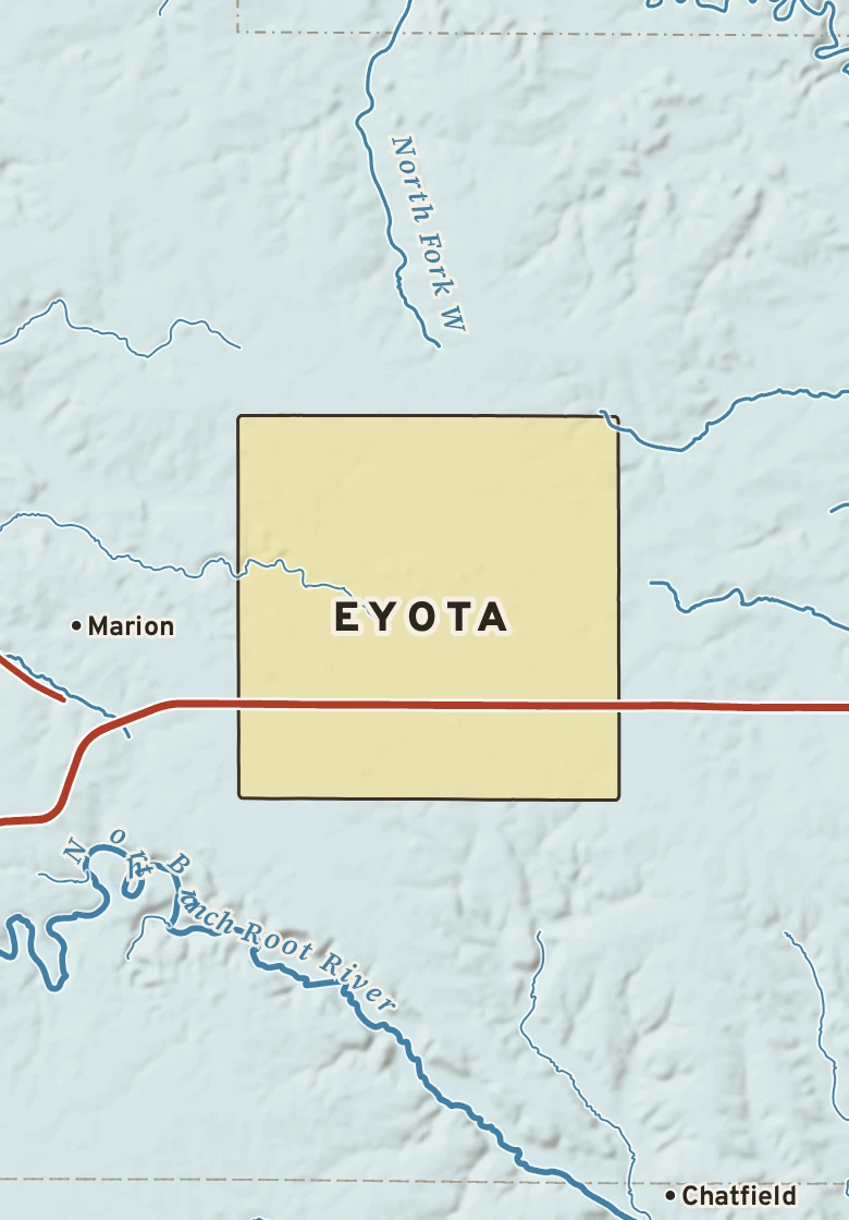Atlas plate of Eyota, Minnesota.