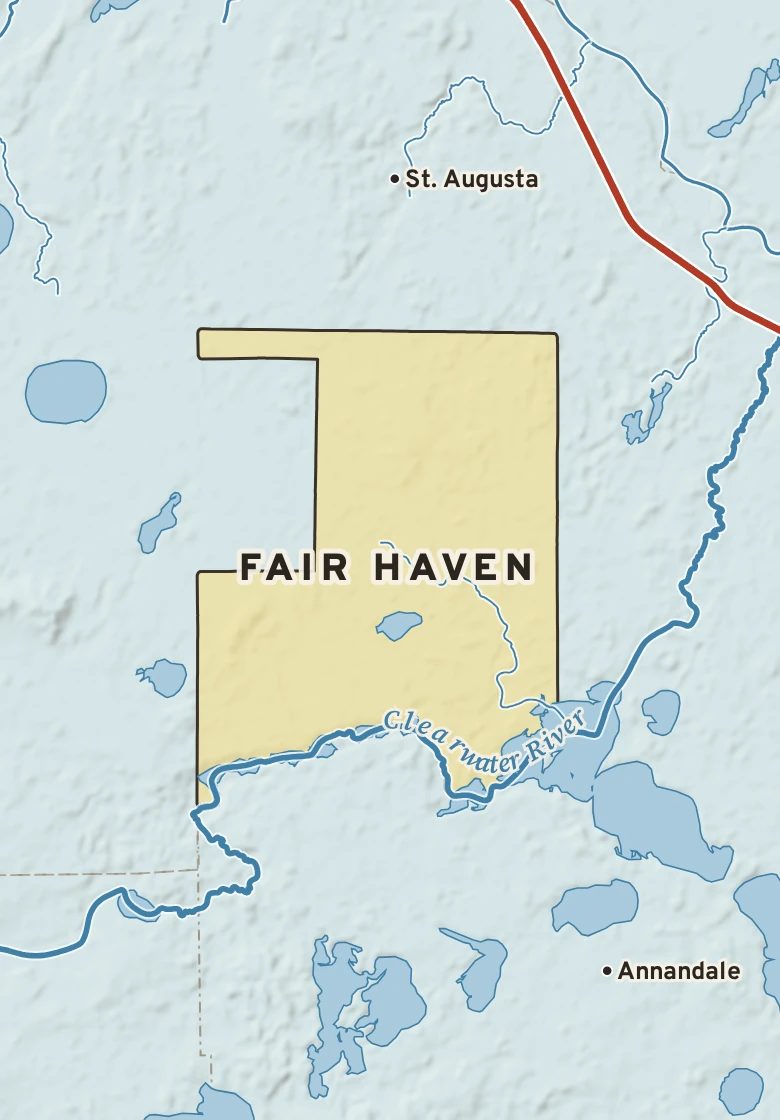 Atlas plate of Fair Haven, Minnesota.