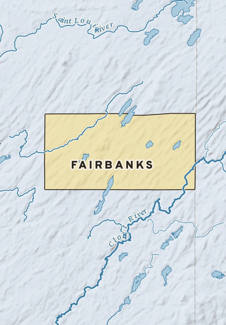 Atlas plate of Fairbanks, Minnesota.