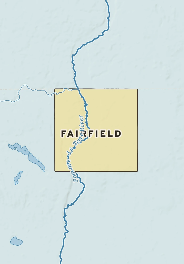 Atlas plate of Fairfield, Minnesota.