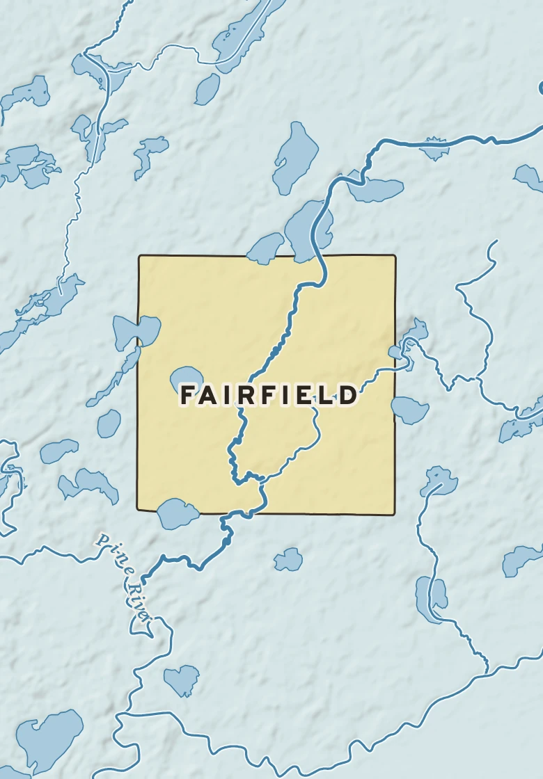 Atlas plate of Fairfield, Minnesota.