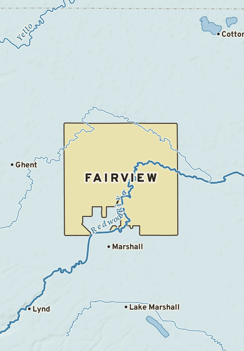 Atlas plate of Fairview, Minnesota.
