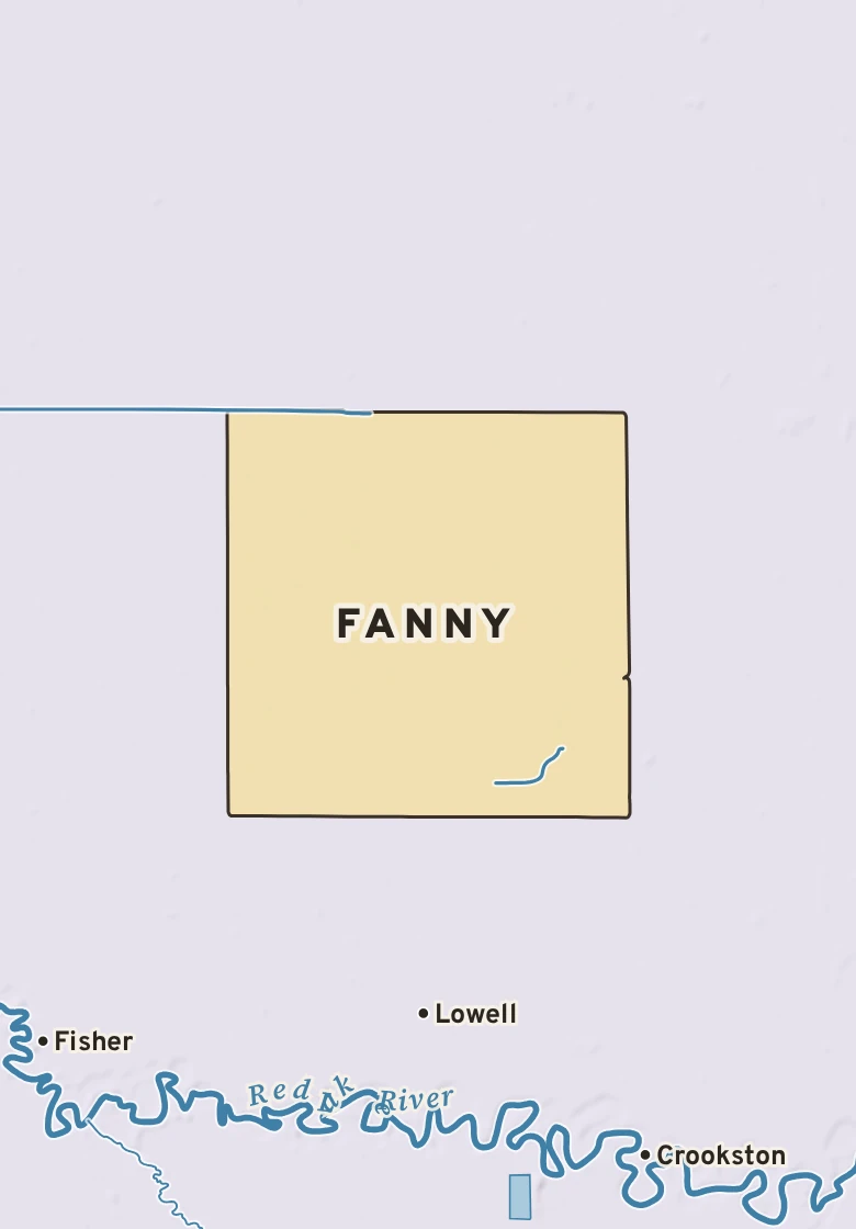 Atlas plate of Fanny, Minnesota.