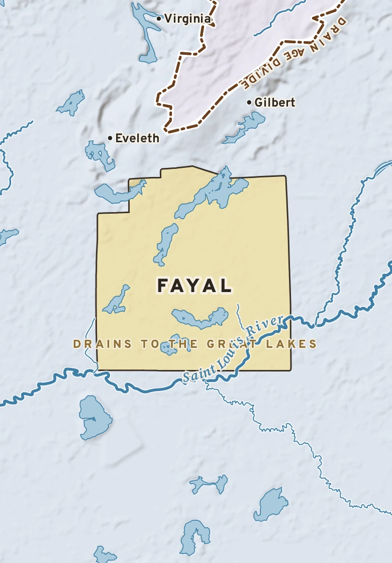 Atlas plate of Fayal, Minnesota.