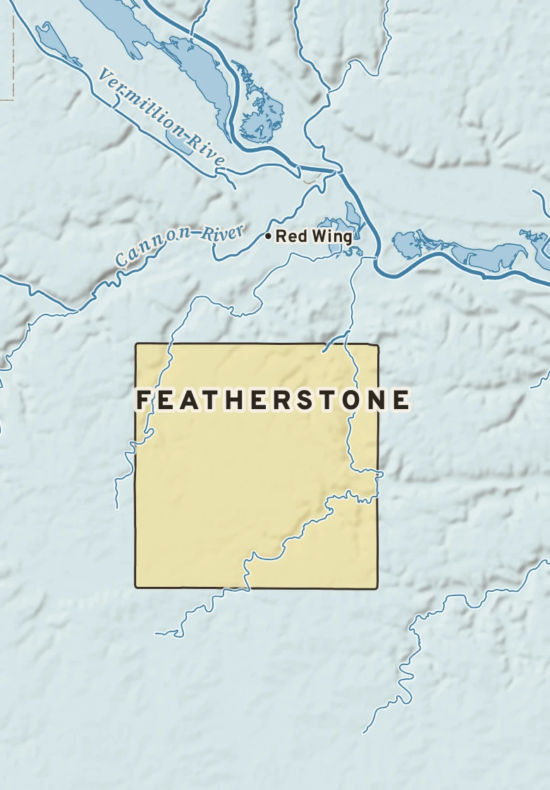 Atlas plate of Featherstone, Minnesota.