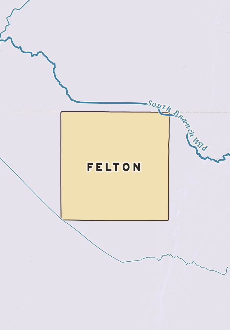 Atlas plate of Felton, Minnesota.