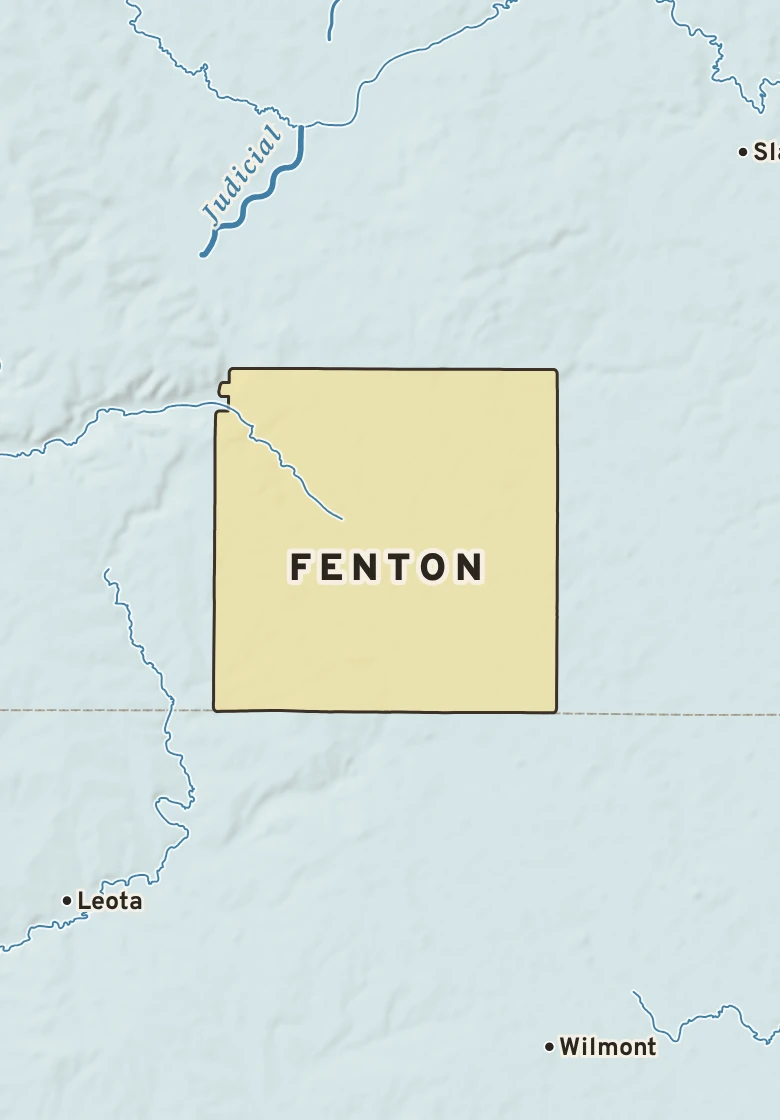 Atlas plate of Fenton, Minnesota.