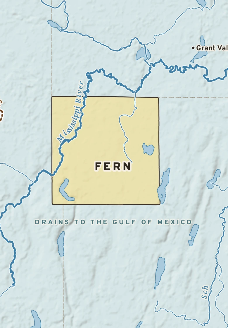 Atlas plate of Fern, Minnesota.