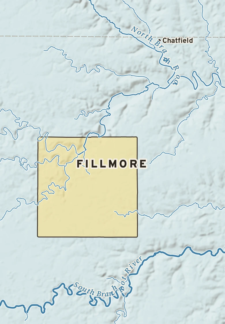 Atlas plate of Fillmore, Minnesota.