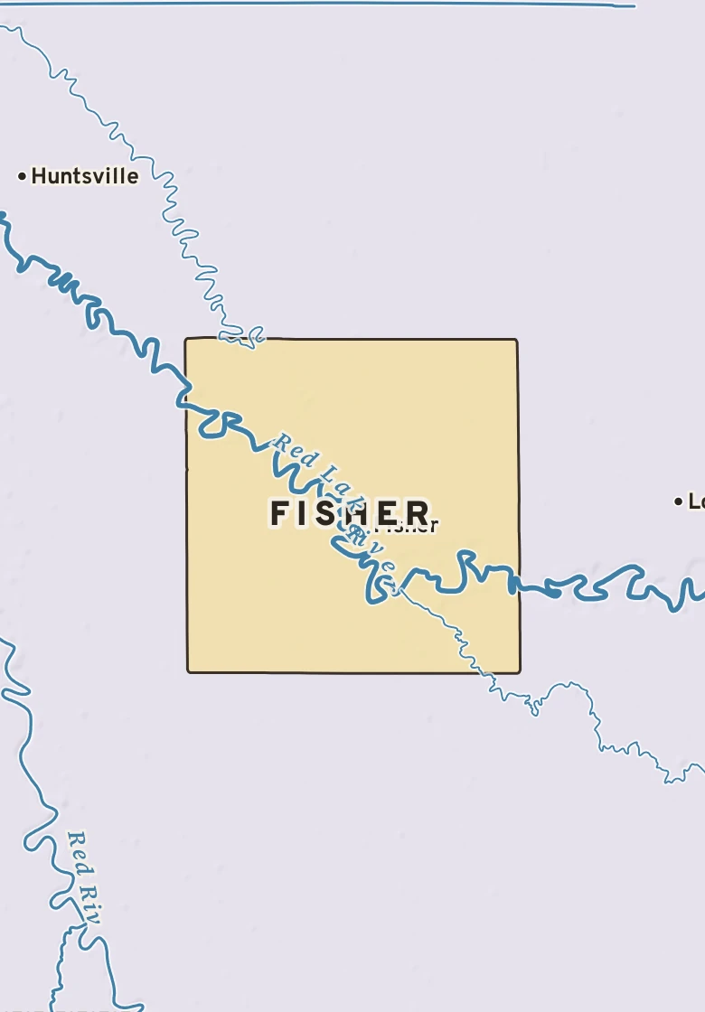 Atlas plate of Fisher, Minnesota.