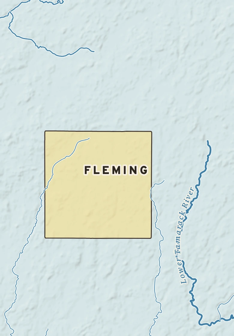 Atlas plate of Fleming, Minnesota.
