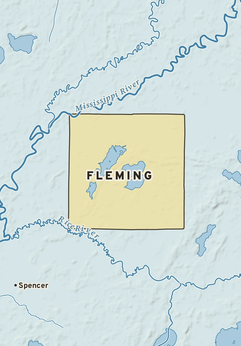 Atlas plate of Fleming, Minnesota.
