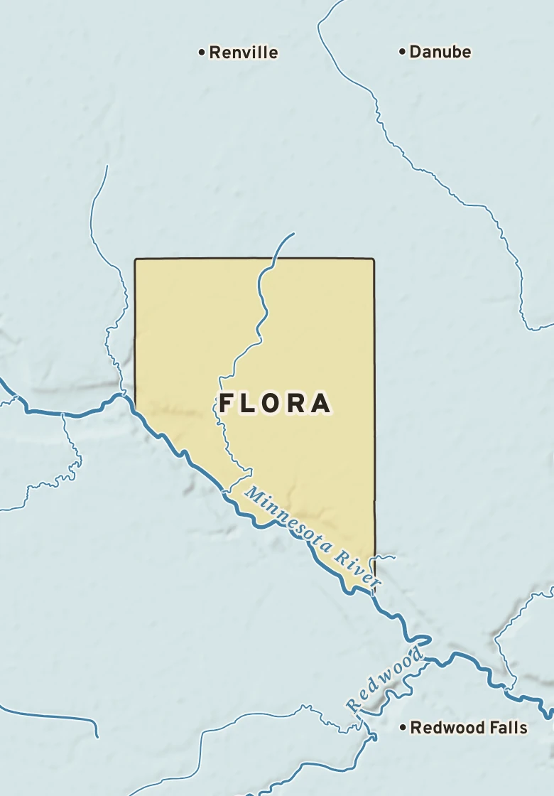Atlas plate of Flora, Minnesota.