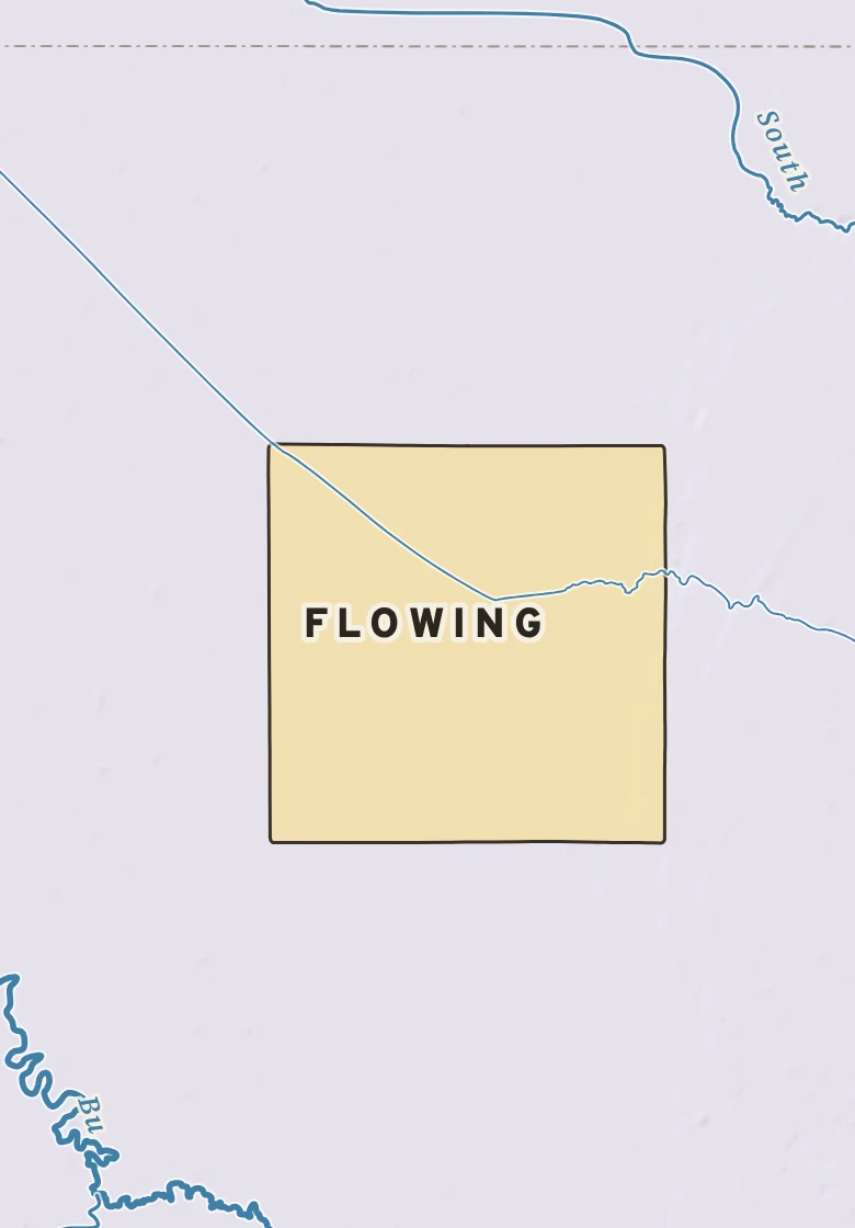 Atlas plate of Flowing, Minnesota.