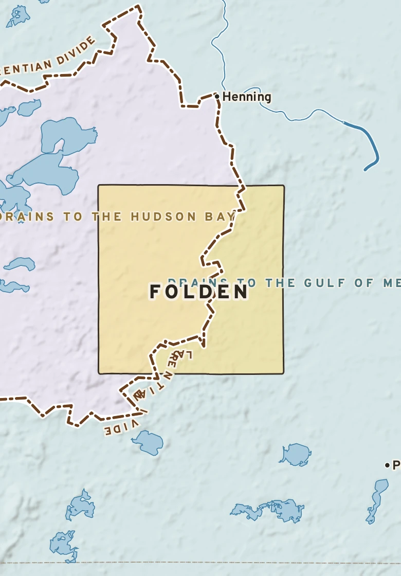 Atlas plate of Folden, Minnesota.