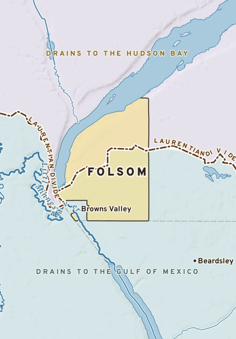 Atlas plate of Folsom, Minnesota.