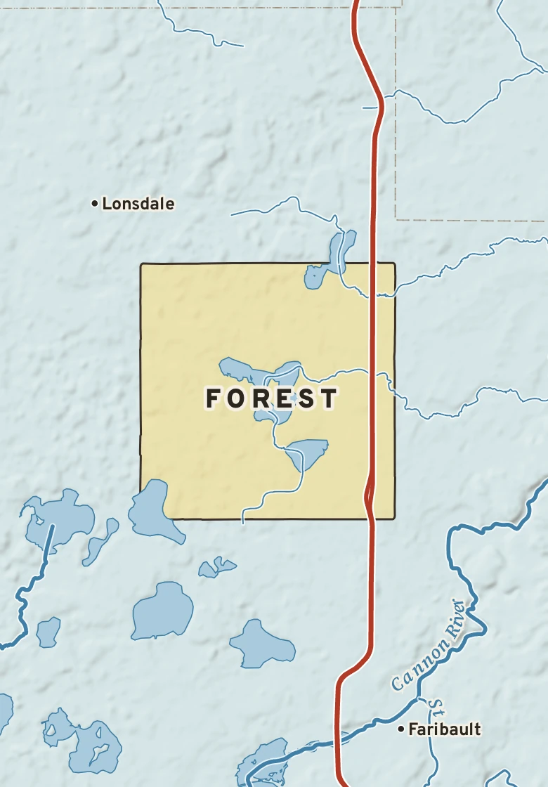 Atlas plate of Forest, Minnesota.