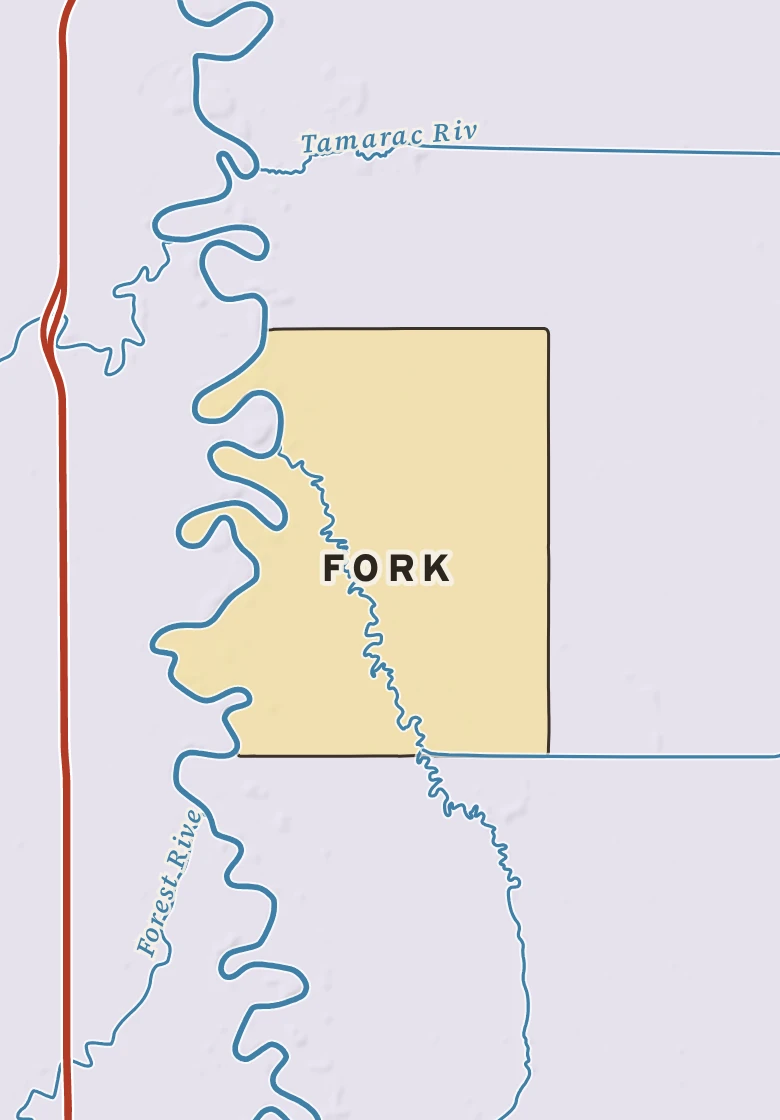 Atlas plate of Fork, Minnesota.